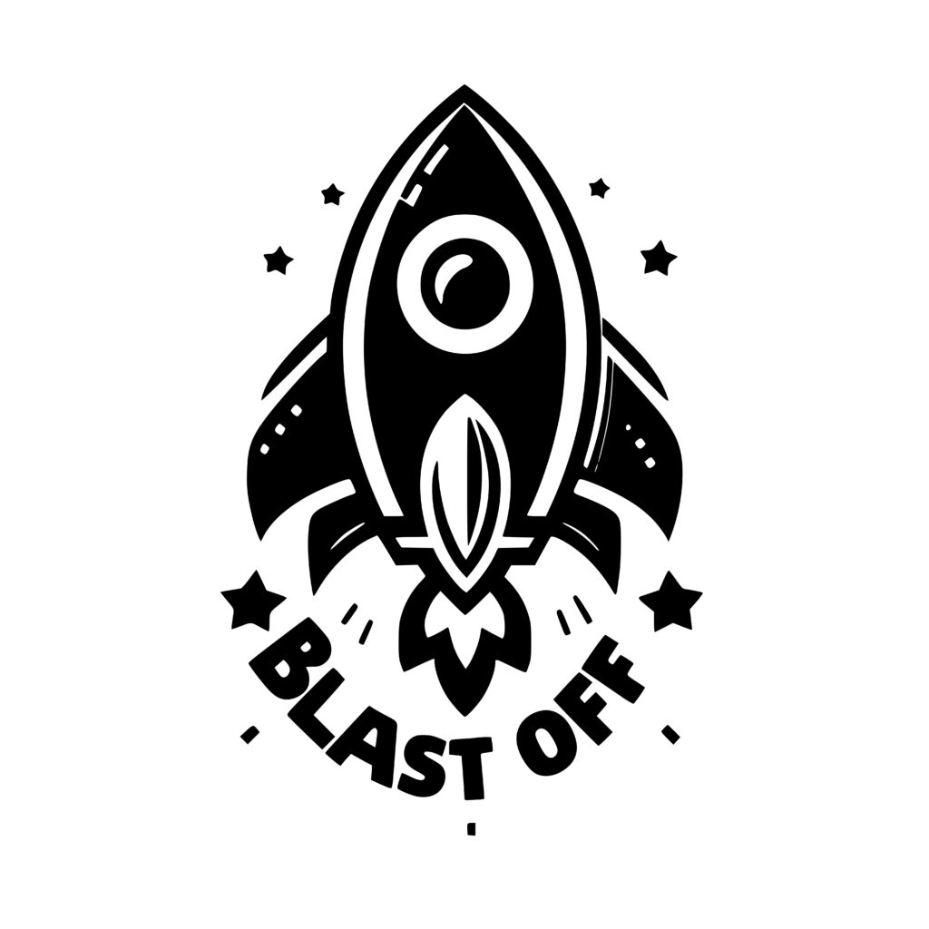 Rocket Launch SVG File for Cricut, Silhouette - Instant Download!