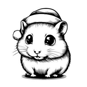 Santa Hat Hamster