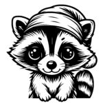 Festive Baby Racoon