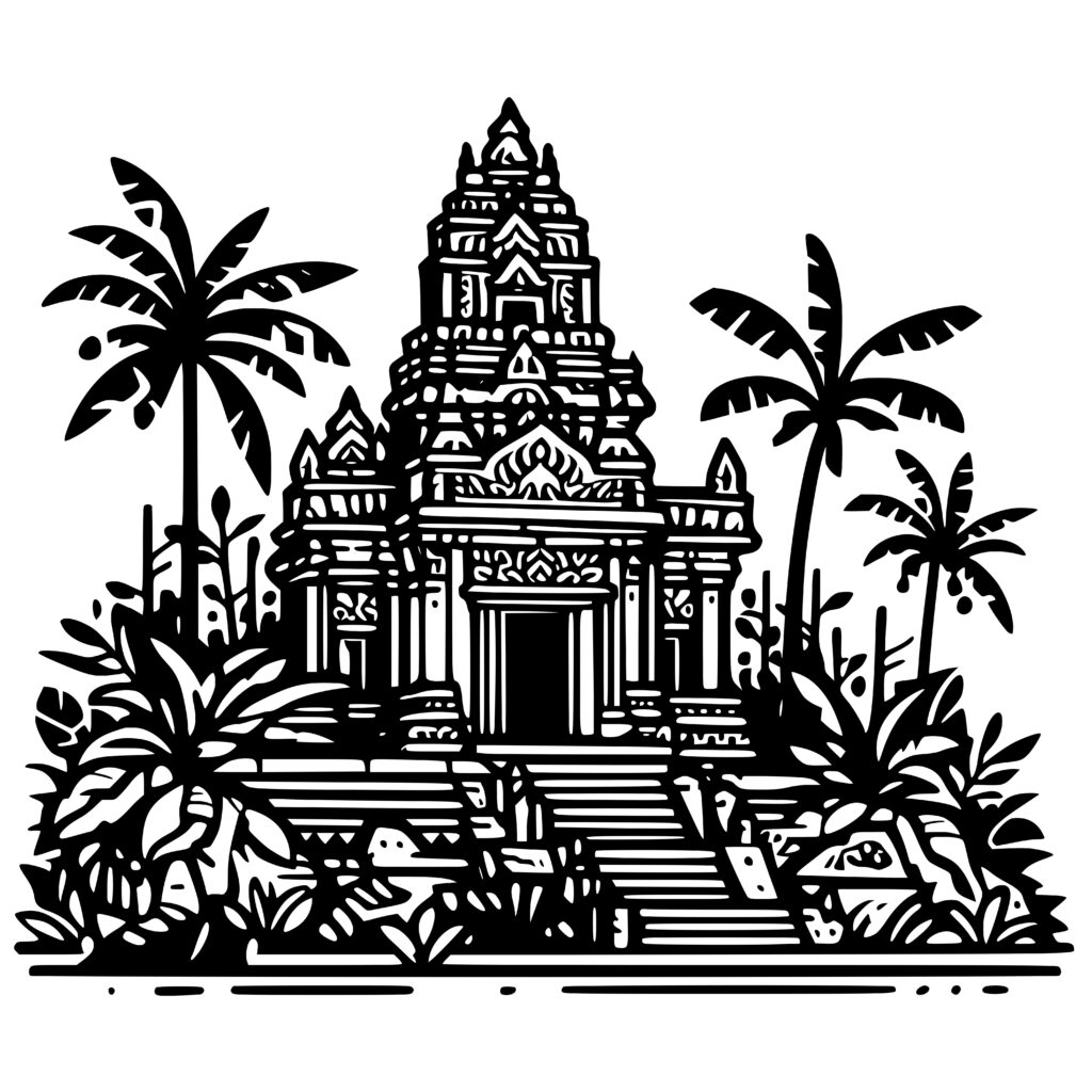 Majestic Temple View SVG Design for Cricut and