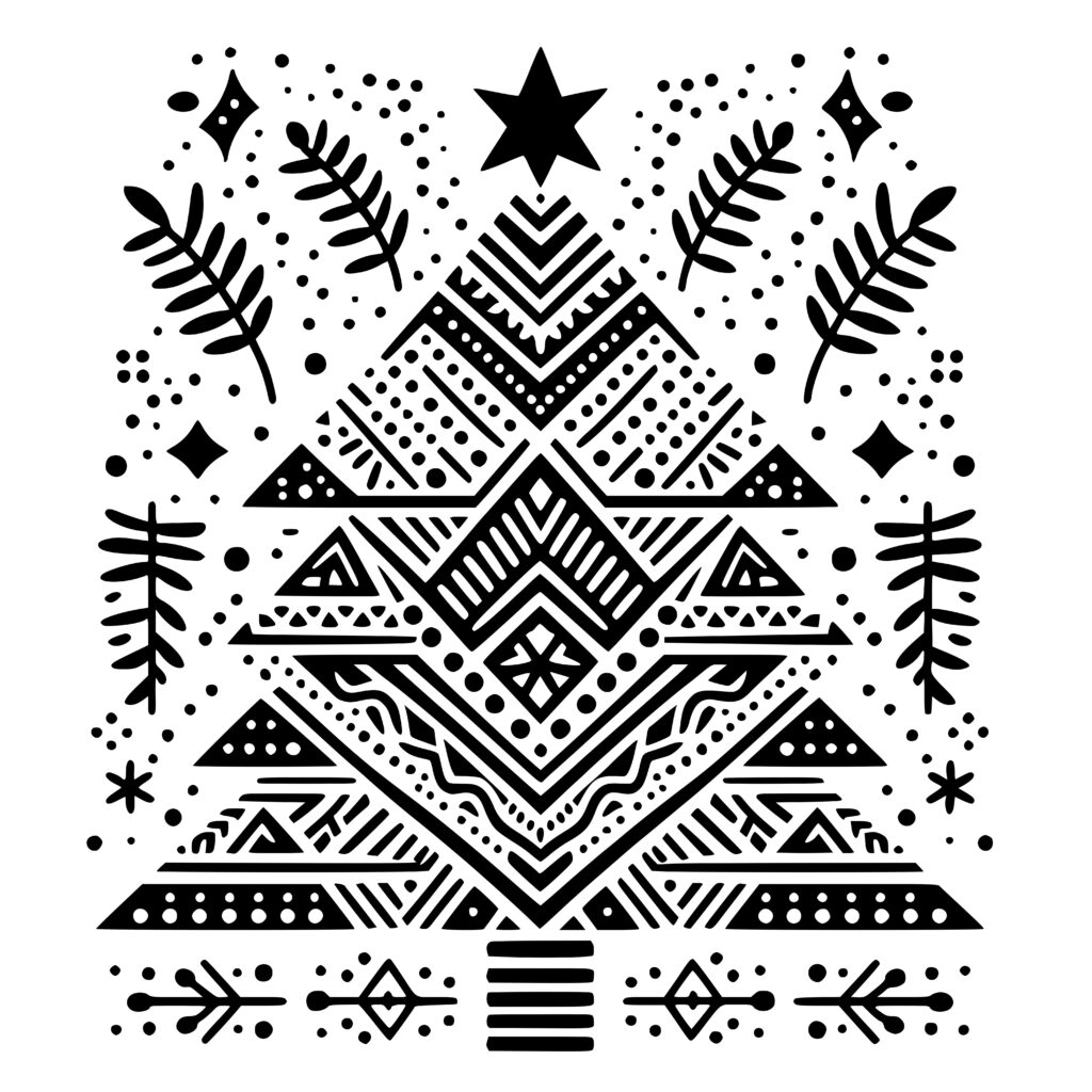 bohemian-christmas-tree-design-for-cricut-silhouette-laser-machines