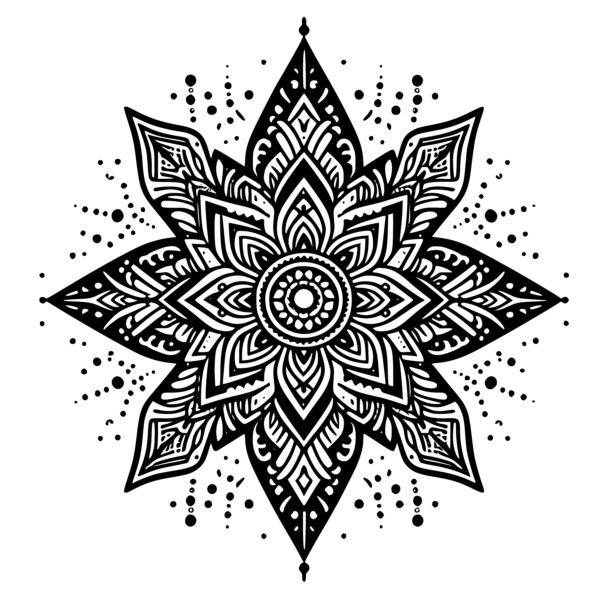 Floral Mandala SVG File for Cricut, Laser, Silhouette, Cameo