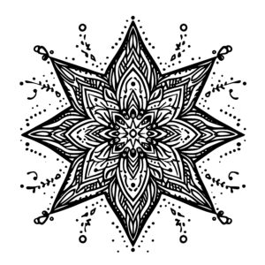 Intricate Mandala Star