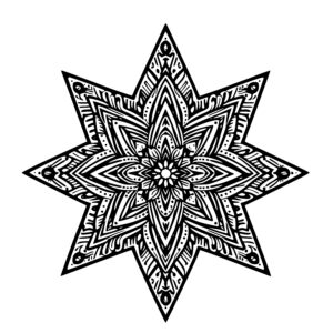 Intricate Mandala Star