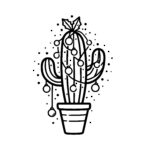 Christmas Lights Cactus
