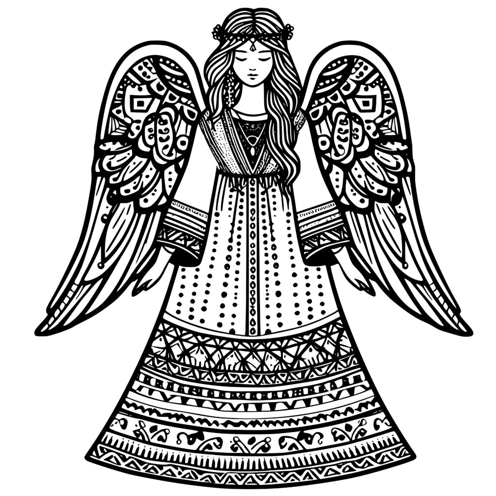 Majestic Boho Angel Design for Cricut, Silhouette, Glowforge Users