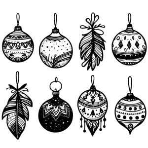 Boho Christmas Ornaments
