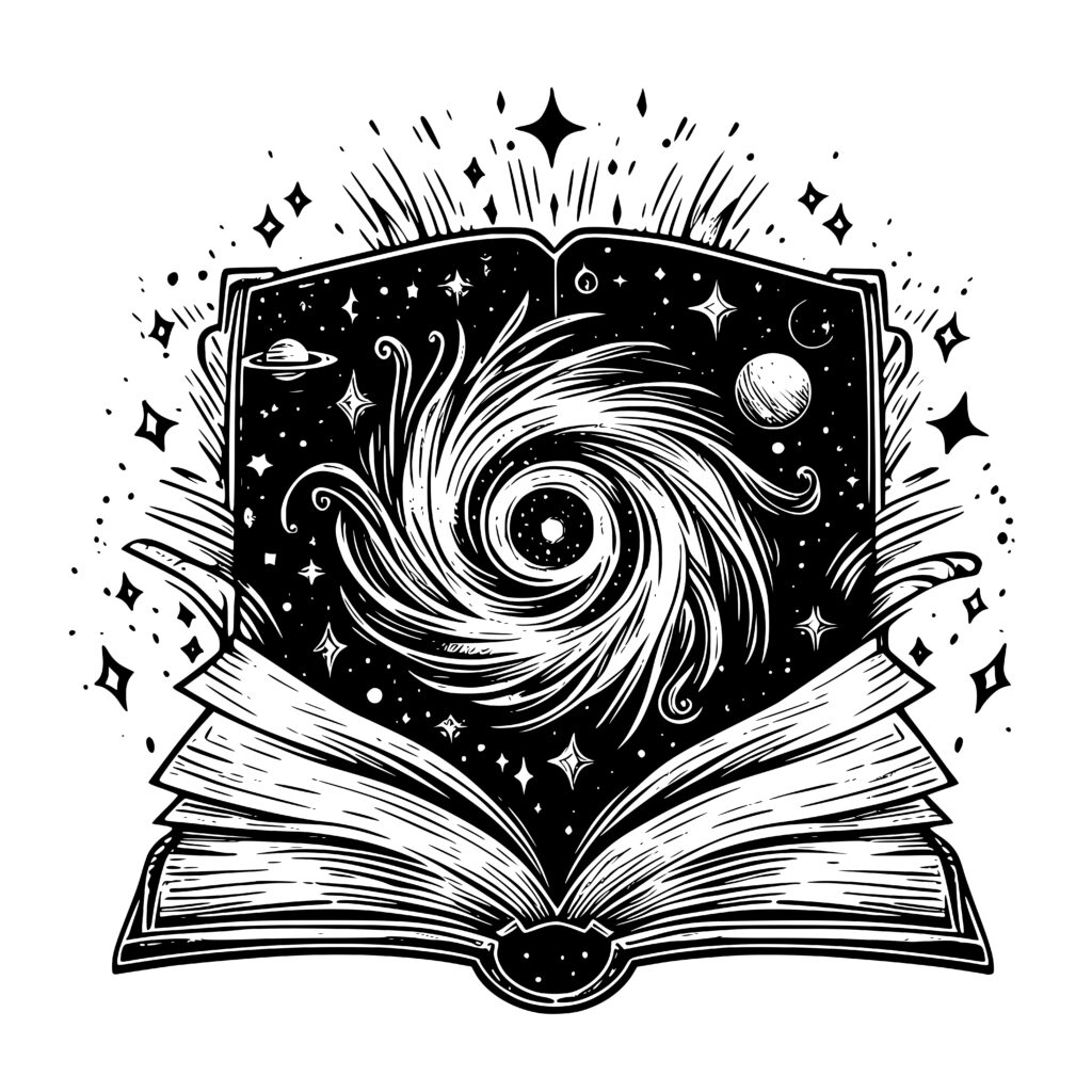 Cosmic Storybook Graphic: SVG, PNG, DXF for Cricut & Laser