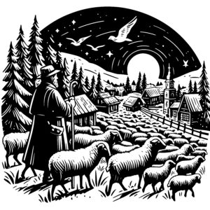 Starry Hillside Shepherd