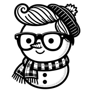 Hipster Snowman Buddy
