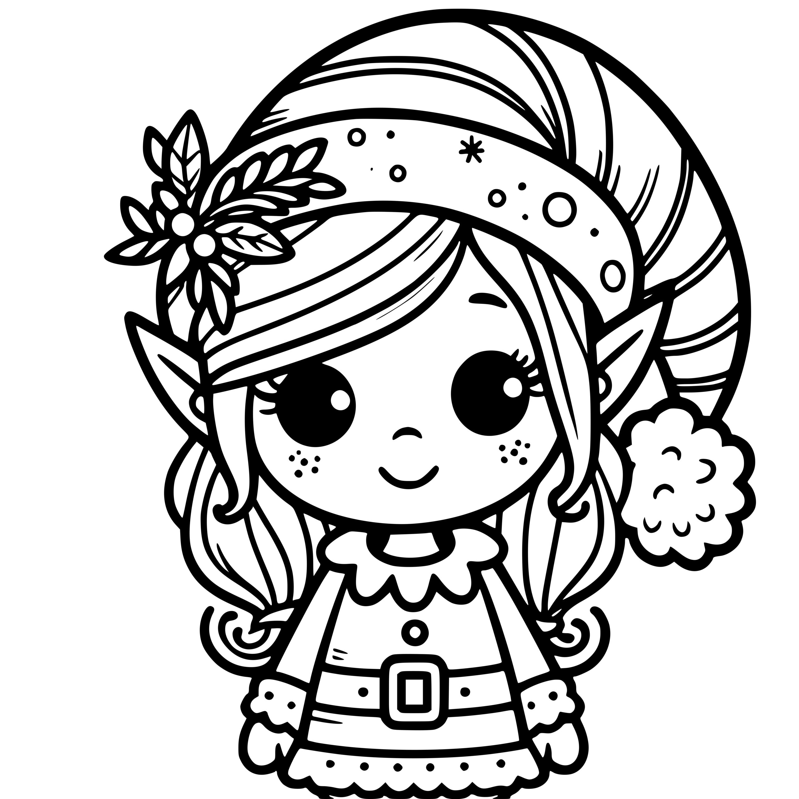 Magical Elf Girl SVG File for Cricut, Laser, Silhouette, Cameo