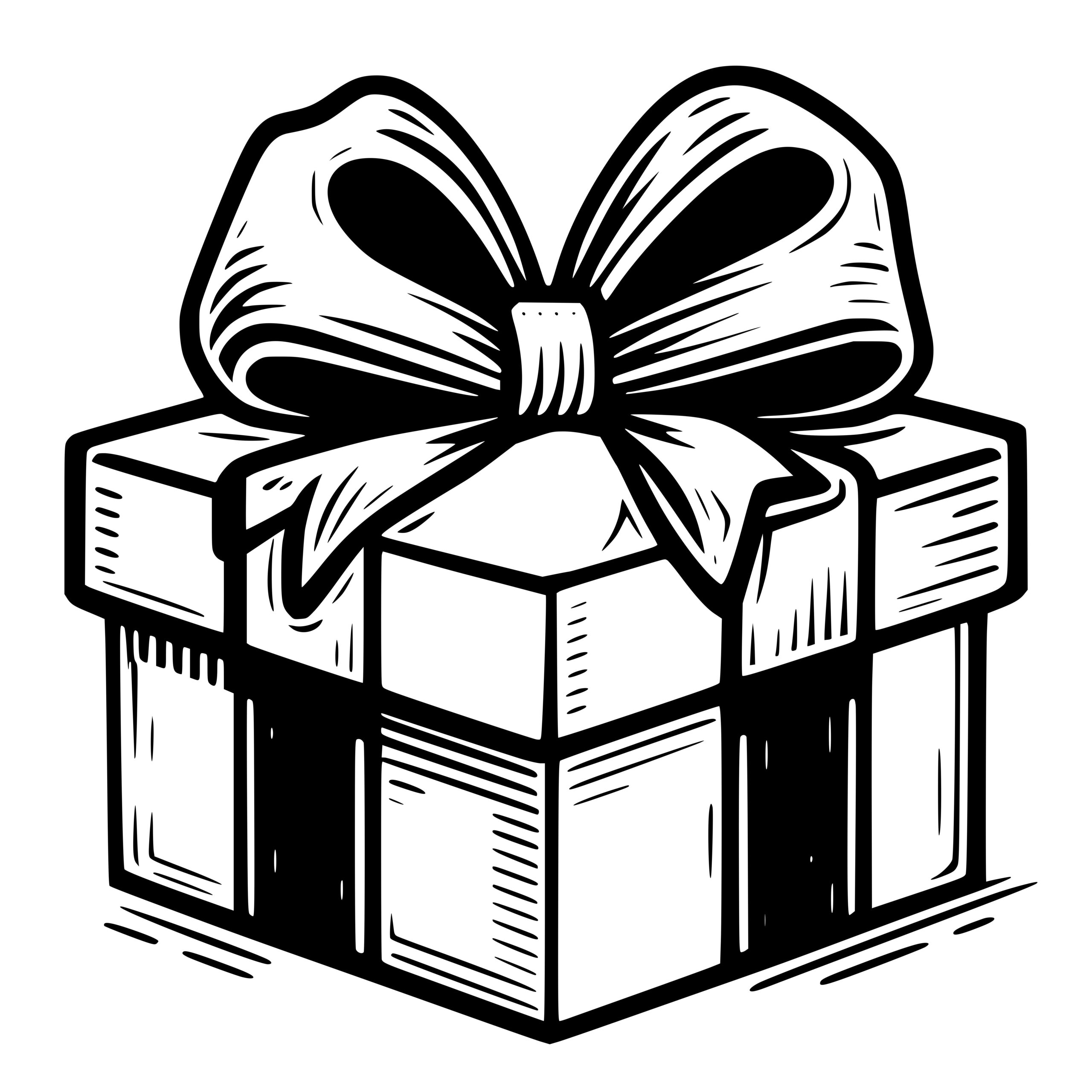 Cute Gift Box Vector Royalty Free SVG, Cliparts, Vectors, and