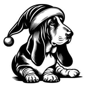 Festive Basset Hound