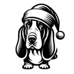 Santa Hat Basset Hound