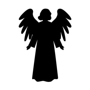 Winged Angel Silhouette
