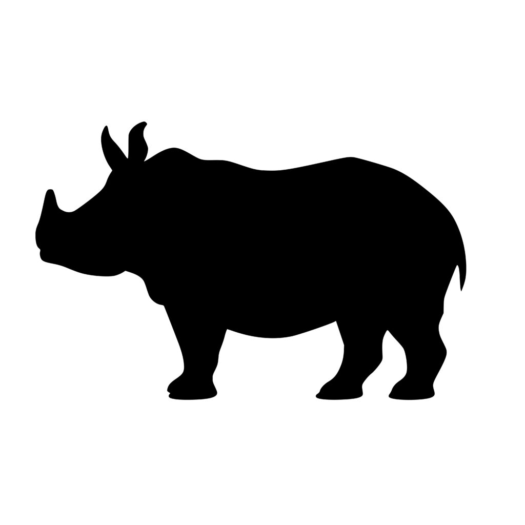 Rhino Silhouette SVG File for Cricut, Silhouette, and More