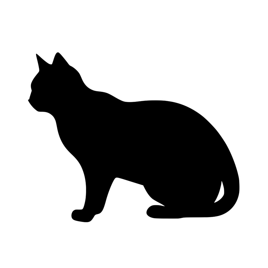 Seated Kitty Portrait SVG for Cricut, Silhouette, Laser Machines