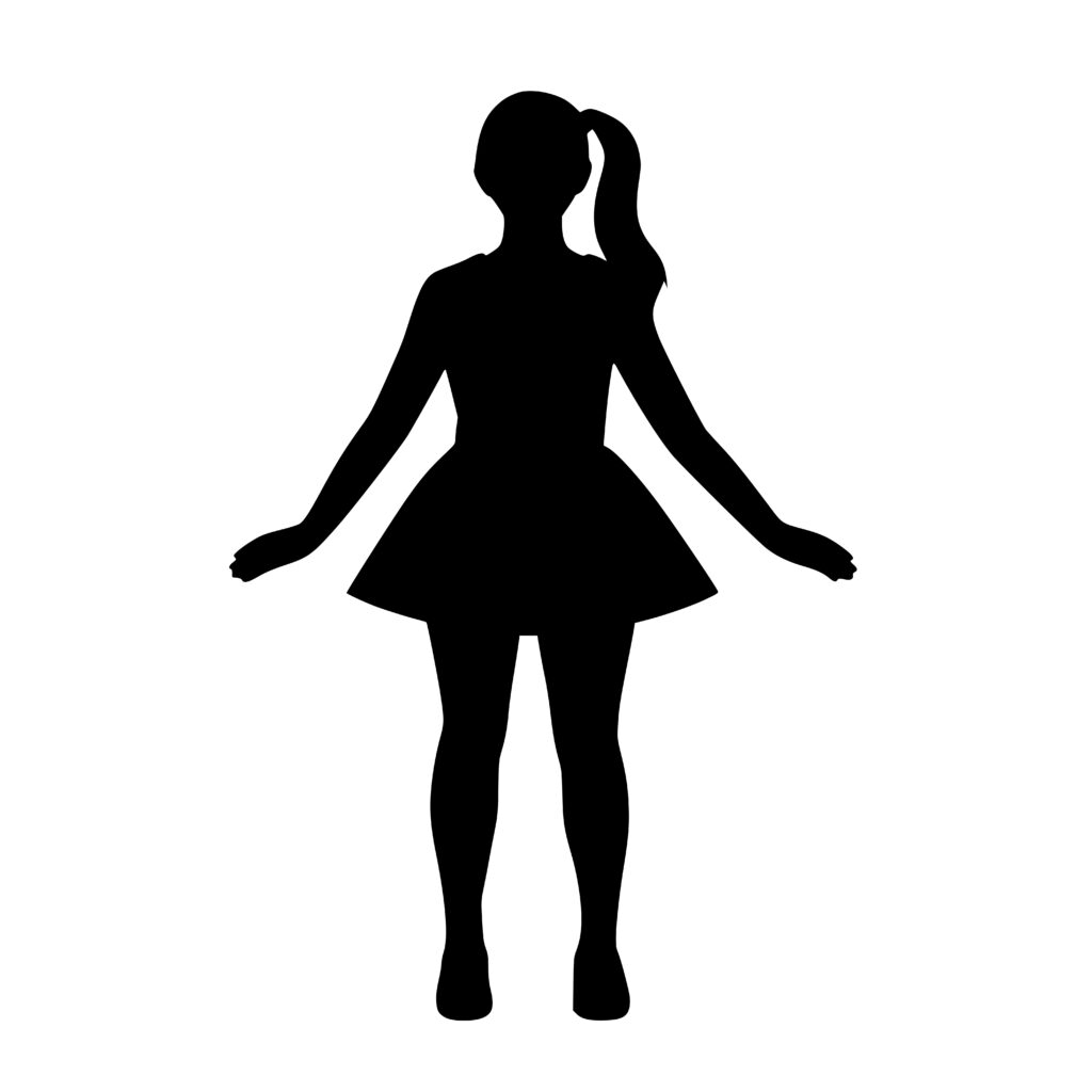 Cheerleader Silhouette SVG File for Cricut, Laser, Silhouette, Cameo