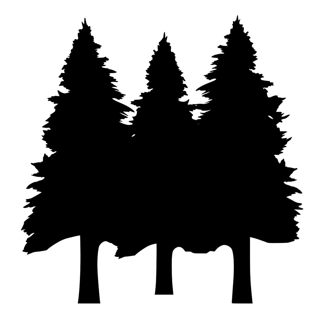 Pine Tree Cluster SVG for Cricut, Silhouette, Laser Machines