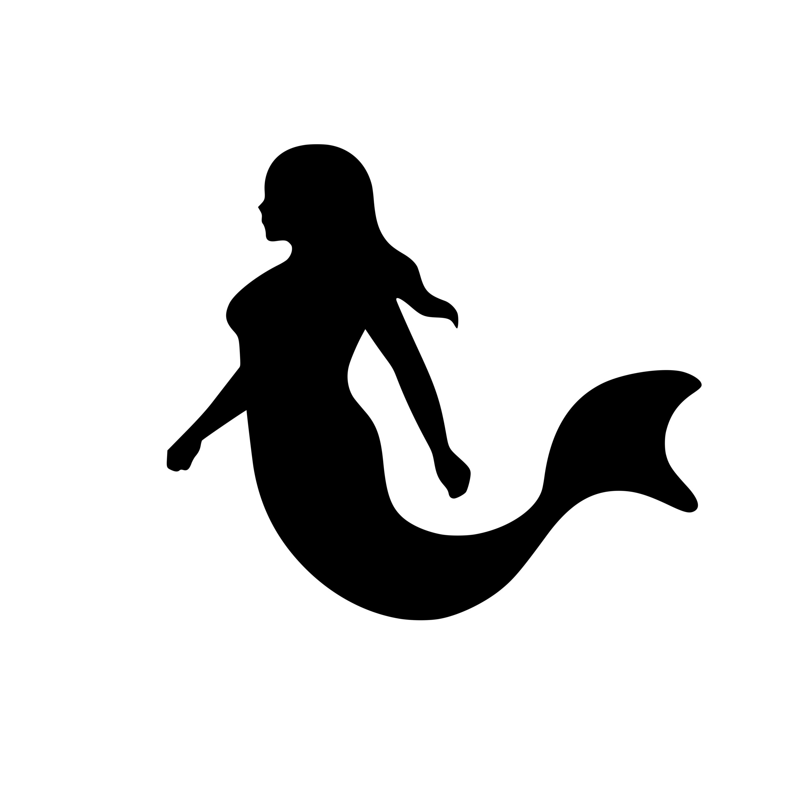 Beautiful Mermaid SVG File for Cricut, Laser, Silhouette, Cameo