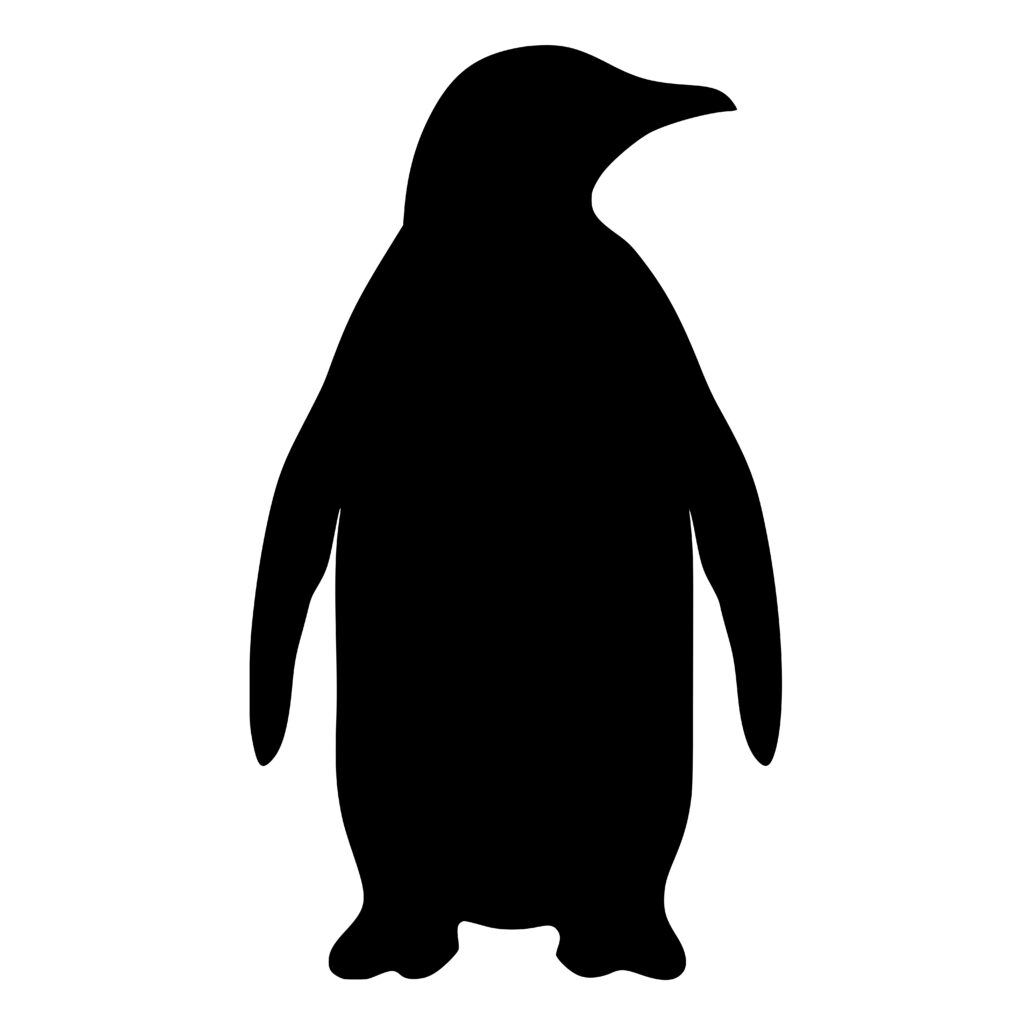 Penguin Profile SVG PNG DXF for Cricut Silhouette xTool Users