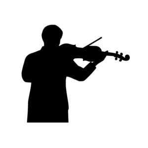 Violinist Silhouette