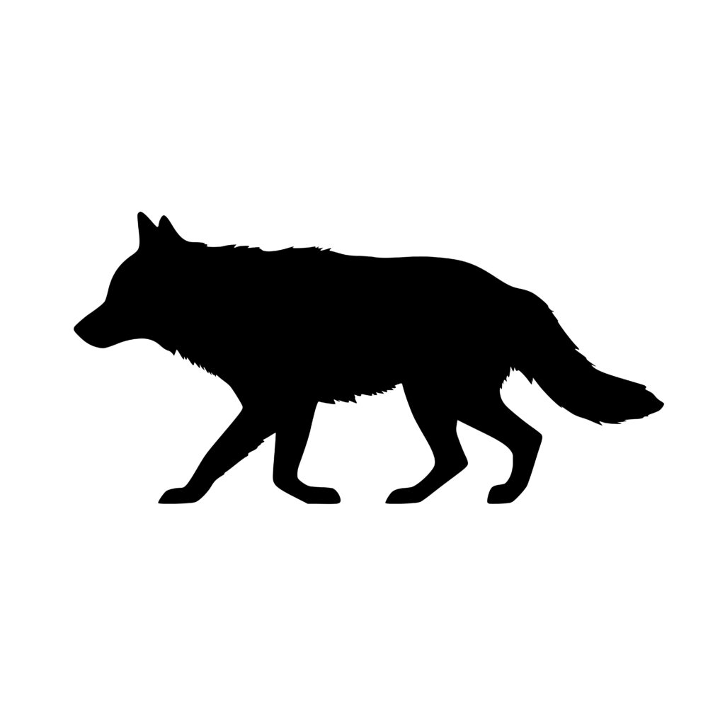 Prowling Wolf SVG PNG DXF - Cricut, Silhouette, Laser Files