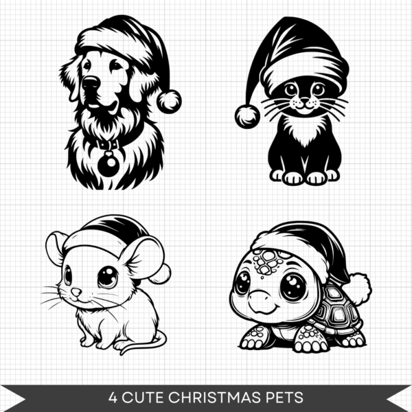 4 Christmas Pets