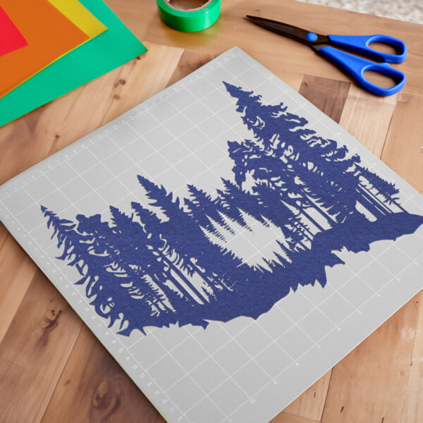 Escape to Nature: Treeline SVG File for Cricut, Silhouette, Laser