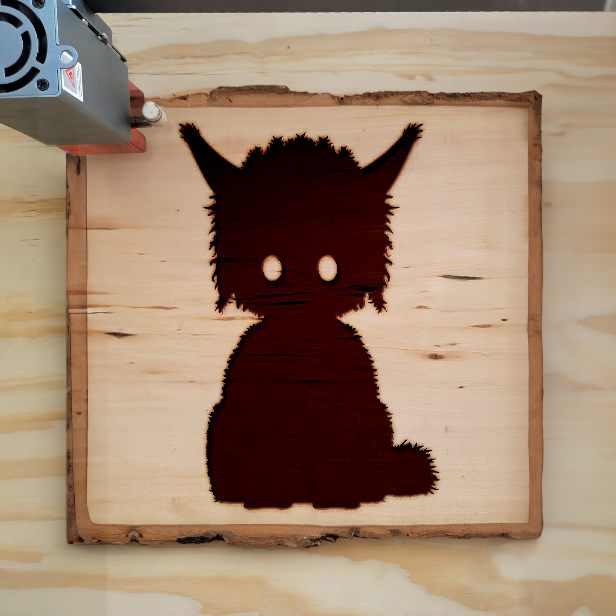 Fluffy Fright SVG File: Instant Download for Cricut, Silhouette, Laser