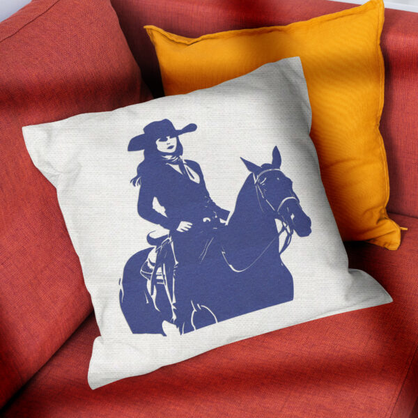 Working Cow Horse/Stock Horse Leather and Cowhide Pillow Cowgirl – Spur  Crazy Designs