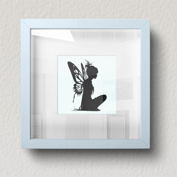 Sitting Fairy SVG File: Instant Download for Cricut, Silhouette, Laser ...