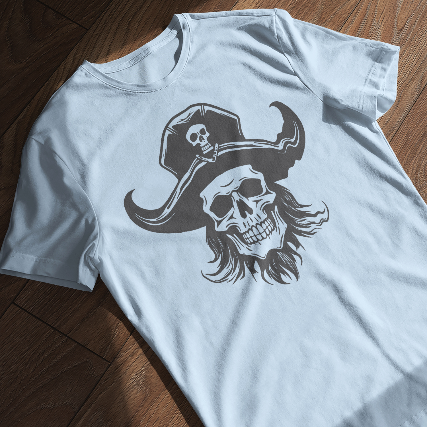 Instant Download SVG & PNG Files: Pirate Skull with Beard