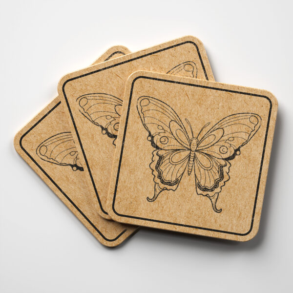 Cute Butterflies Coaster Sublimation