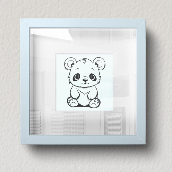 Panda Bear Eyeglass Holder Digital File SVG EPS PNG for Laser