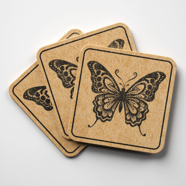 Cute Butterflies Coaster Sublimation