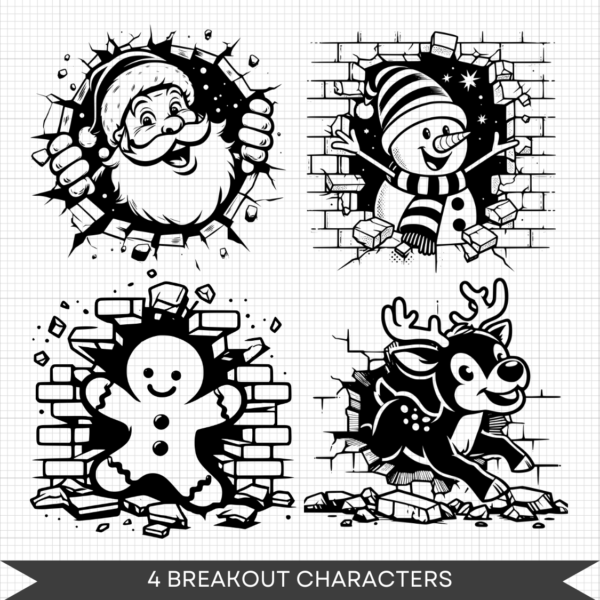 Christmas Breakout Characters
