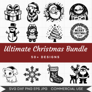 Ultimate Christmas Bundle – 50+ Instant Download Svg Images