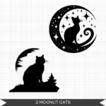 moonlit cats