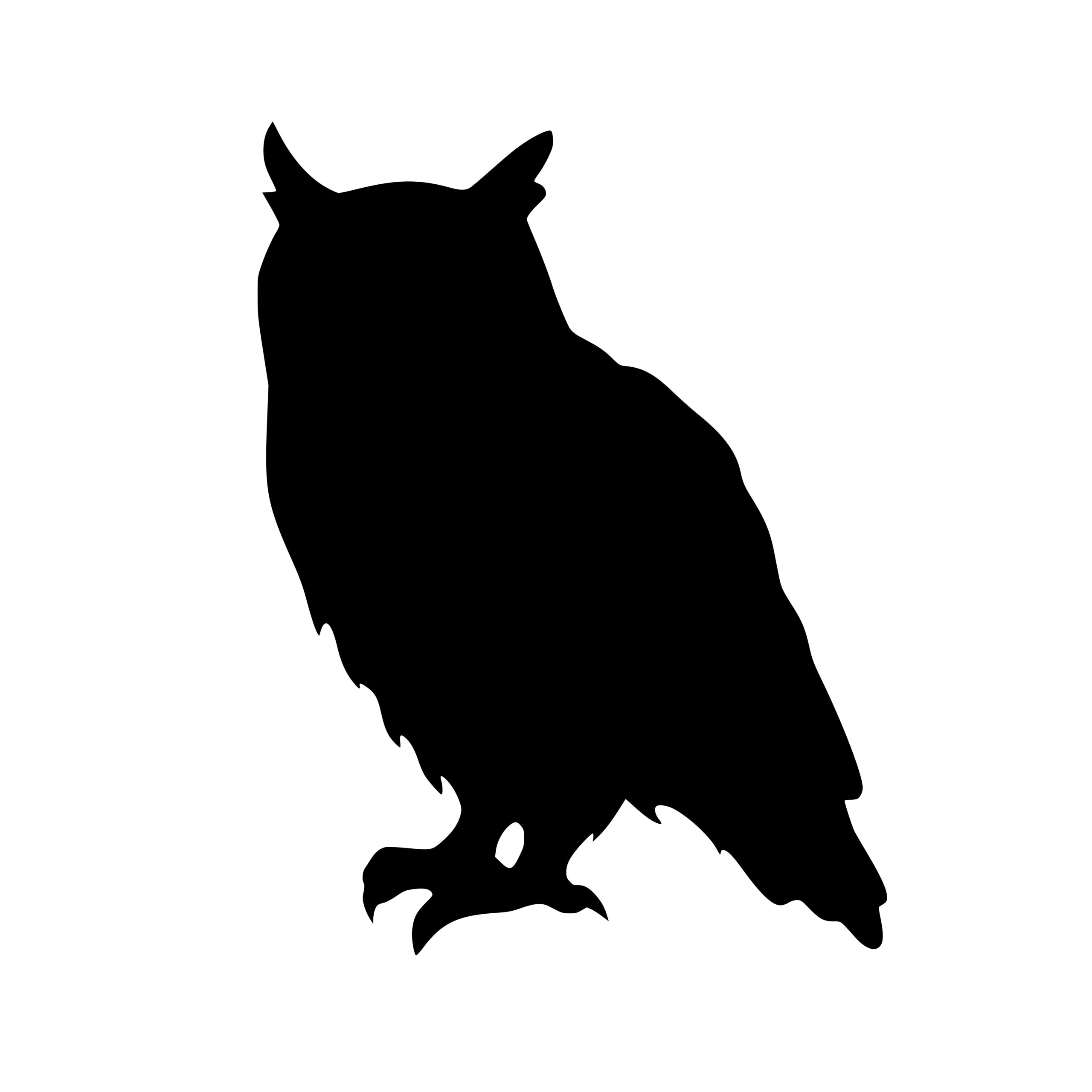 Majestic Owl SVG File for Cricut, Laser, Silhouette, Cameo