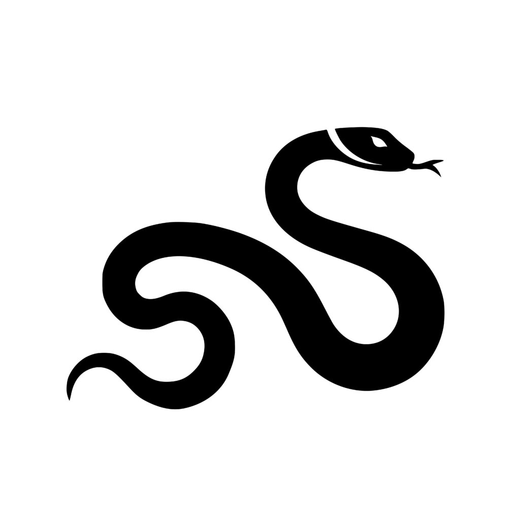 Sleek Snake Silhouette SVG File for Cricut, Laser, Silhouette, Cameo