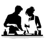 Couple Cooking Together