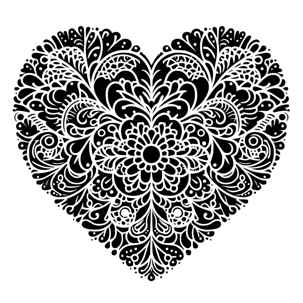 Heart Pattern Design SVG for Cricut, Silhouette, and Laser Machines
