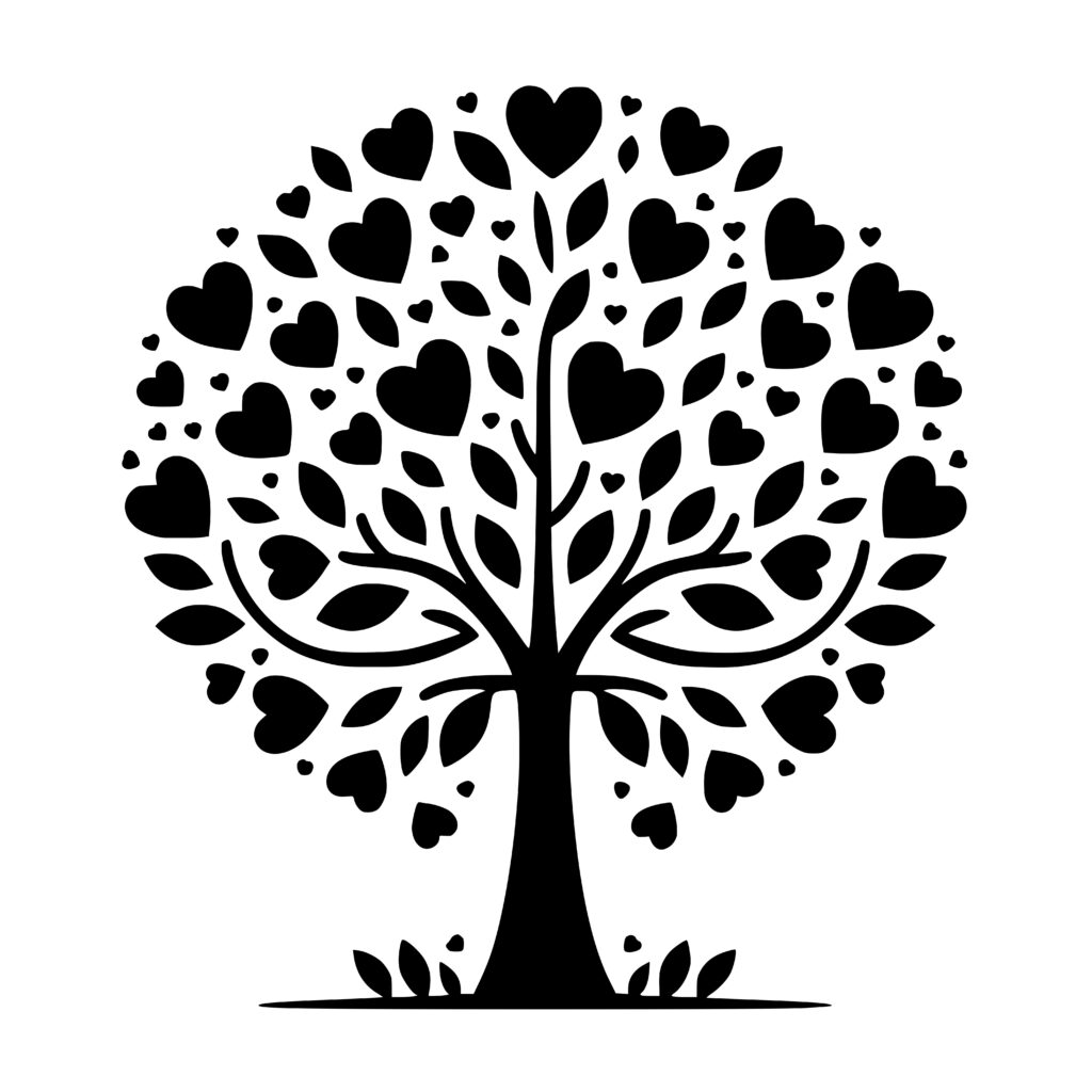 Heart Tree Harmony SVG File for Cricut and Silhouette Users