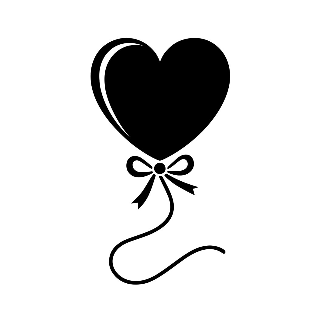 Heart Balloon Surprise SVG, PNG, DXF for Cricut & Laser Machines