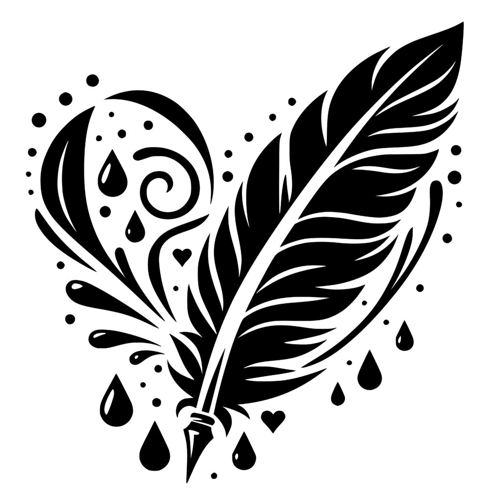 Quill Heart SVG File for Cricut, Laser, Silhouette, Cameo