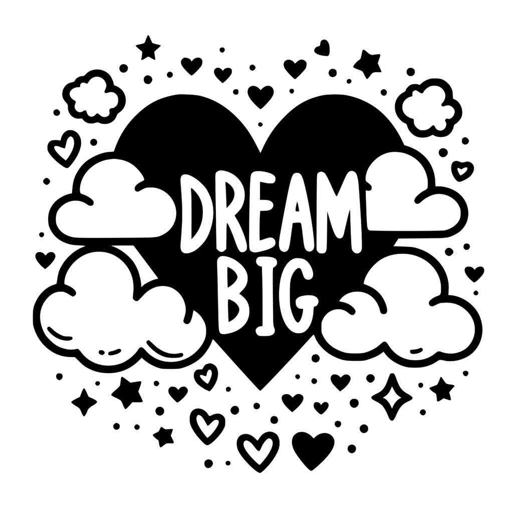 Big Dreams Sparkle SVG File for Cricut, Laser, Silhouette, Cameo