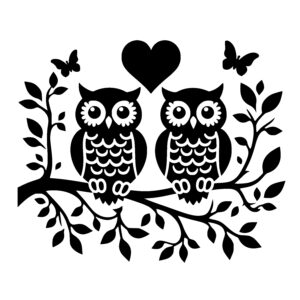 Owl Couple Love