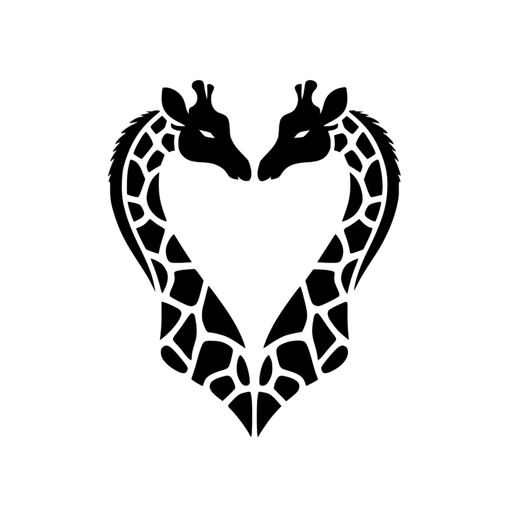 Giraffe Heart SVG Design: Instant Download for Cricut & Laser Machines