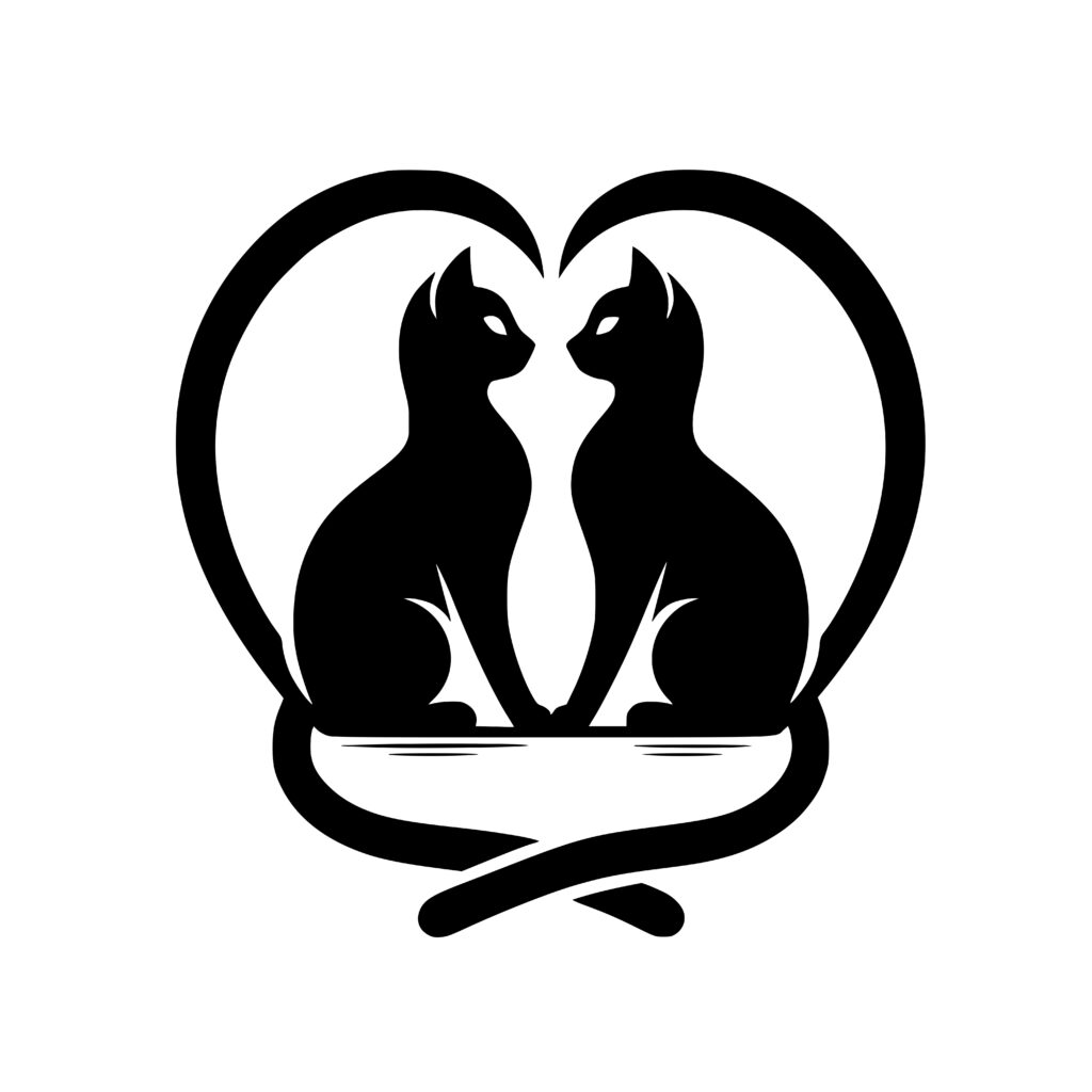 Feline Love SVG Design for Cricut, Silhouette, Glowforge & More